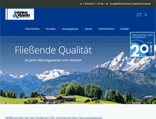 Tablet Screenshot of hannemann-wassertechnik.de